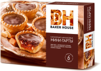 Печенье Baker House Тарталетки арахисовые, в карамели, 240г