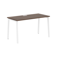 Стол прямой ELST 1367 Дуб Денвер тёмный/Белый 1360х670х750 EDIS