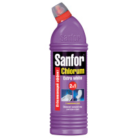 Чистящее средство для сантехники Sanfor Chlorum 750мл, отбеливающий эффект, гель