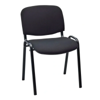 Стул посетителя Easy Chair Rio (ИЗО) ткань, черная, на ножках