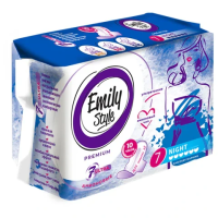 Прокладки женские гигиенические 7 шт., EMILY STYLE 'Premium' NIGHT, УЛЬТРАТОНКИЕ