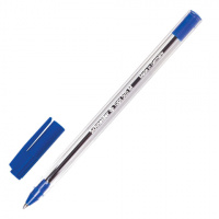Ручка шариковая Schneider Tops 505 синяя, 0.5мм, прозрачный корпус