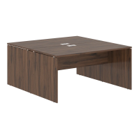 Стол двойной ED2ST 1580 Дуб Денвер тёмный/Белый 1560х1606х750 EDIS