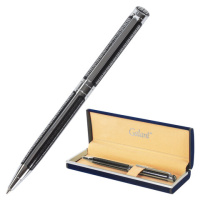 Шариковая ручка автоматическая Galant Olympic Chrome синяя, 0.7мм, черный корпус