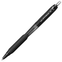 Ручка шариковая автоматическая Uni Jetstream SXN-101 черная, 0.7мм, черный корпус