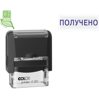 Штамп стандартных слов Colop Printer ПОЛУЧЕНО, 38х14мм, черный, C20 1.1