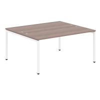 Стол на 2 рабочих места Skyland Xten-S XWST 1614, двухместный, дуб сонома/белый полуматовый, 1600х1400х750мм