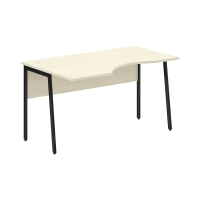 Стол прямой СА-2P(L) Клен*/Черный 1400х900х755 IMAGO PLUS