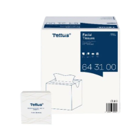 Косметические салфетки Tellus (tork) Premium F1, 643100, для лица, 90шт, 2 слоя, белые