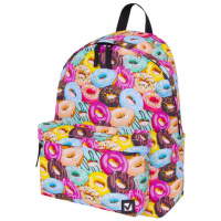 Рюкзак BRAUBERG, универсальный, сити-формат, 'Donuts', 20 литров, 41х32х14 см, 228862