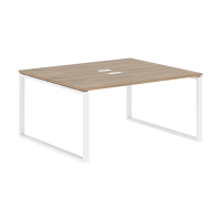 Стол 2-х местный EQWST 1513 Дуб Денвер светлый/Белый 1560х1346х750 EDIS