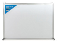 Доска магнитно-маркерная Deli E7818 90x150см, белая, лаковая, алюминиевая рама