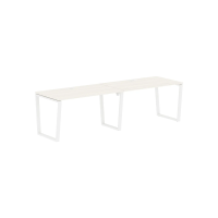 Стол 2-х местный EVWST 2780 Ясень Траун/Белый 2726х800х750 EDIS