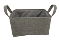 Tarrington House Корзина для хранения с ручками серая размер L, 38 x 28 x 20см