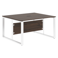 Стол для заседаний ECT 1412 Дуб Денвер темный/Белый 1400х1200х750 ENIO