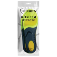 Стельки для кроссовок СПОРТИВНЫЕ КАРКАСНЫЕ, материал PU PRO SPORT, размер RU 42-43 / EU 43-44, с лин