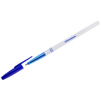 Шариковая ручка Officespace синяя, 0.7мм, белый корпус
