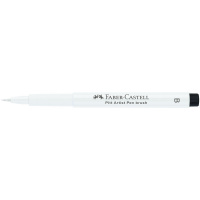 Ручка капиллярная Faber-Castell Pitt Artist Pen Brush цвет 101 белый, кистевая