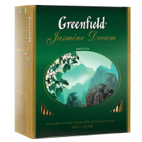 Чай Greenfield Jasmine Dream (Жасмин Дрим), зеленый, 100 пакетиков