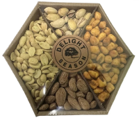 Набор орехов Delight Season Соленый с кукурузой в менажнице, 180г