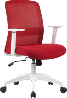 Кресло Cactus CS-WMC333-RD темно-красный сиденье темно-красный сетка/ткань низк.спин. крестов. пласт