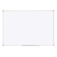 Доска магнитно-маркерная Officespace 90х60см, белая, лаковая, алюминиевая рамка, полочка