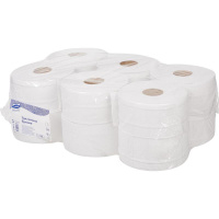 Туалетная бумага Luscan Professional в рулоне, белая, 170м, 2 слоя, 12 рулонов