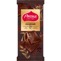 Шоколад Россия Щедрая душа горький 70%, 75г