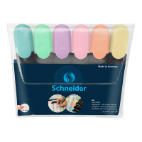 Набор текстовыделителей Schneider Job набор 6 пастельных цветов, 1-5мм, скошенный наконечник