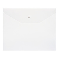Папка-конверт на кнопке OfficeSpace А5 (190*240мм), 120мкм, пластик, прозрачная