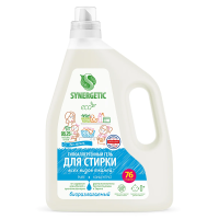 Гель для стирки концентрированный Synergetic Pure для стирки всех видов тканей, 2.28л