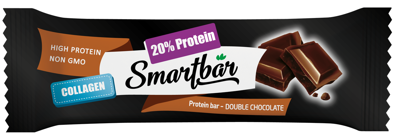 фото: Протеиновый батончик SMARTBAR Protein двойной шоколад, 40г