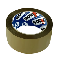 Клейкая лента упаковочная Unibob коричневая, 48мм х 66м, 45мкм