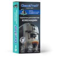 Таблетки для очистки кофемашин 12 шт., CLEAN&FRESH, Ck1m12