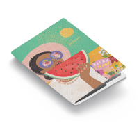 Обложка для паспорта OfficeSpace 'Enjoy the Summer', кожа, цветная печать