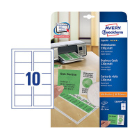 Визитные карточки Avery Zweckform Quick&Clean С32094-10, серые матовые, 85х54мм, 200 г/м2, 10шт на л