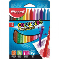 Набор мелков Maped Color'Peps Plasticlean 12 цветов, пластиковые