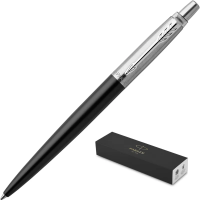 Шариковые ручки класса Люкс Parker Jotter Essential M, черный/серебристый корпус, 1953184