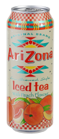 Холодный чай Arizona черный персик, 500мл x 12 шт