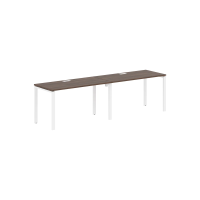 Стол 2-х местный EUWST 2767 Дуб Денвер тёмный/Белый 2726х670х750 EDIS