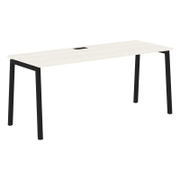 Стол прямой ELST 1767 Ясень Траун/Черный 1760х670х750 EDIS