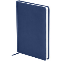 Ежедневник недатированный Officespace Winner темно-синий, А5, 136 листов, гладкий матовый, обложка с