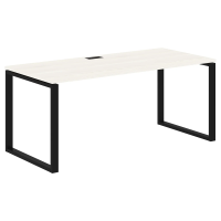 Стол прямой EQST 1780 Ясень Траун/Черный 1760х800х750 EDIS