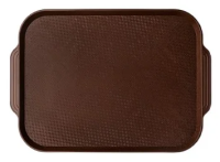 Поднос для фастфуда Mgprof коричневый, 45 x 34.5-49 x 34.5см