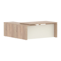 Стол руководителя TLCT 1820(R) Дуб Каньон Z/Латте 1800х2000х750 TORR LUX