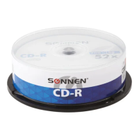 Диск CD-R Sonnen 700Mb, 52x, Cake Box, 25шт/уп