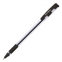 Ручка шариковая Paper Mate Brite черная, 0.7мм, прозрачный корпус