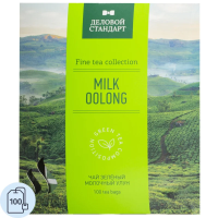 Чай Деловой Стандарт Milk Oolong, зеленый улун, 100 пакетиков