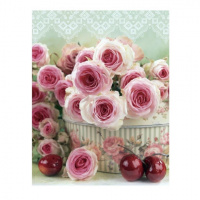 Пакет подарочный Eureka Розовые розы, 11x13.5см