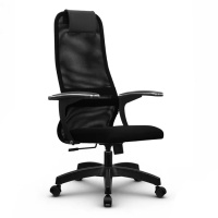 Кресло офисное Метта SU BU150-8, сетка, черная, крестовина пластик Pl